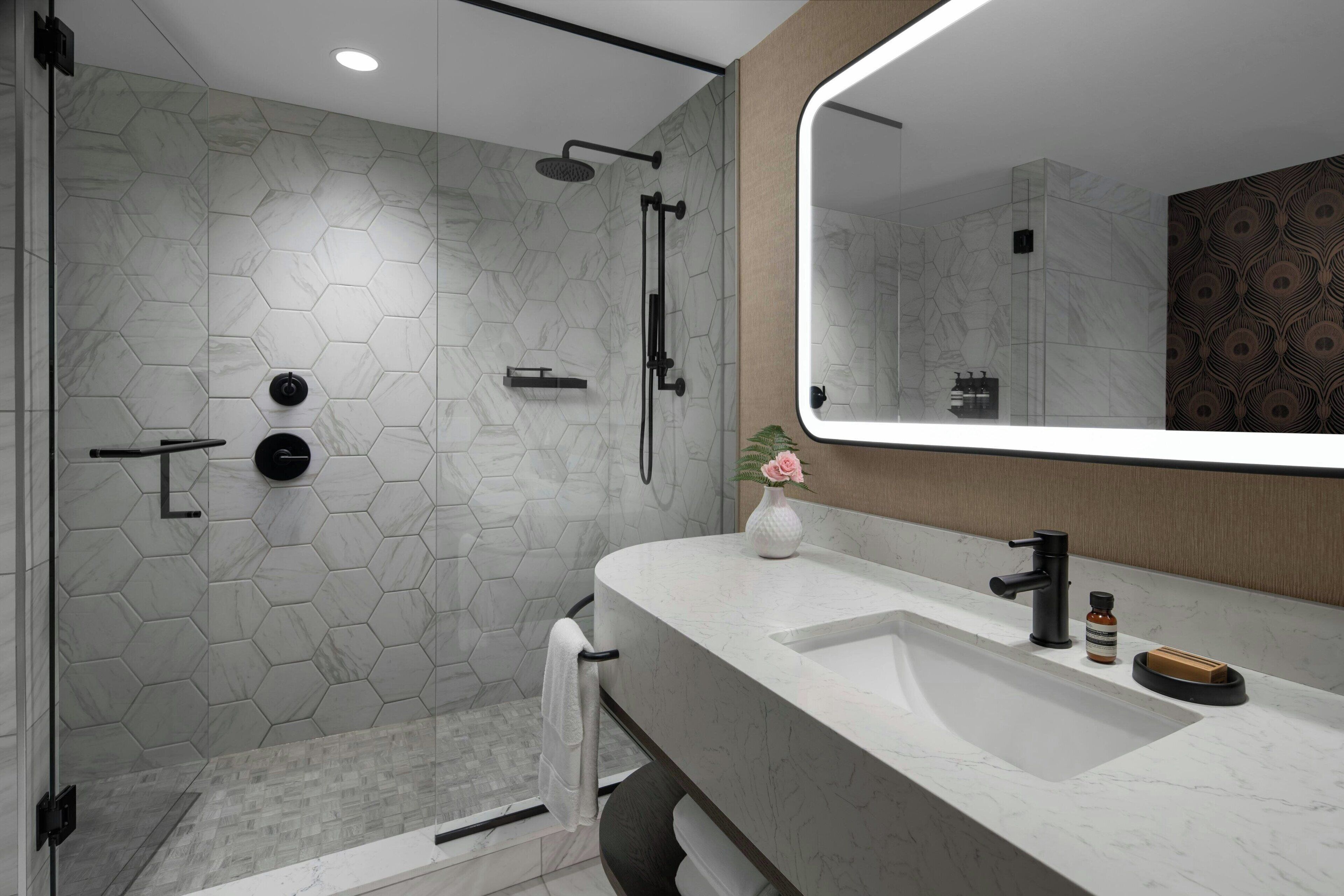 free toiletries, hair dryer, bathrobes, slippers