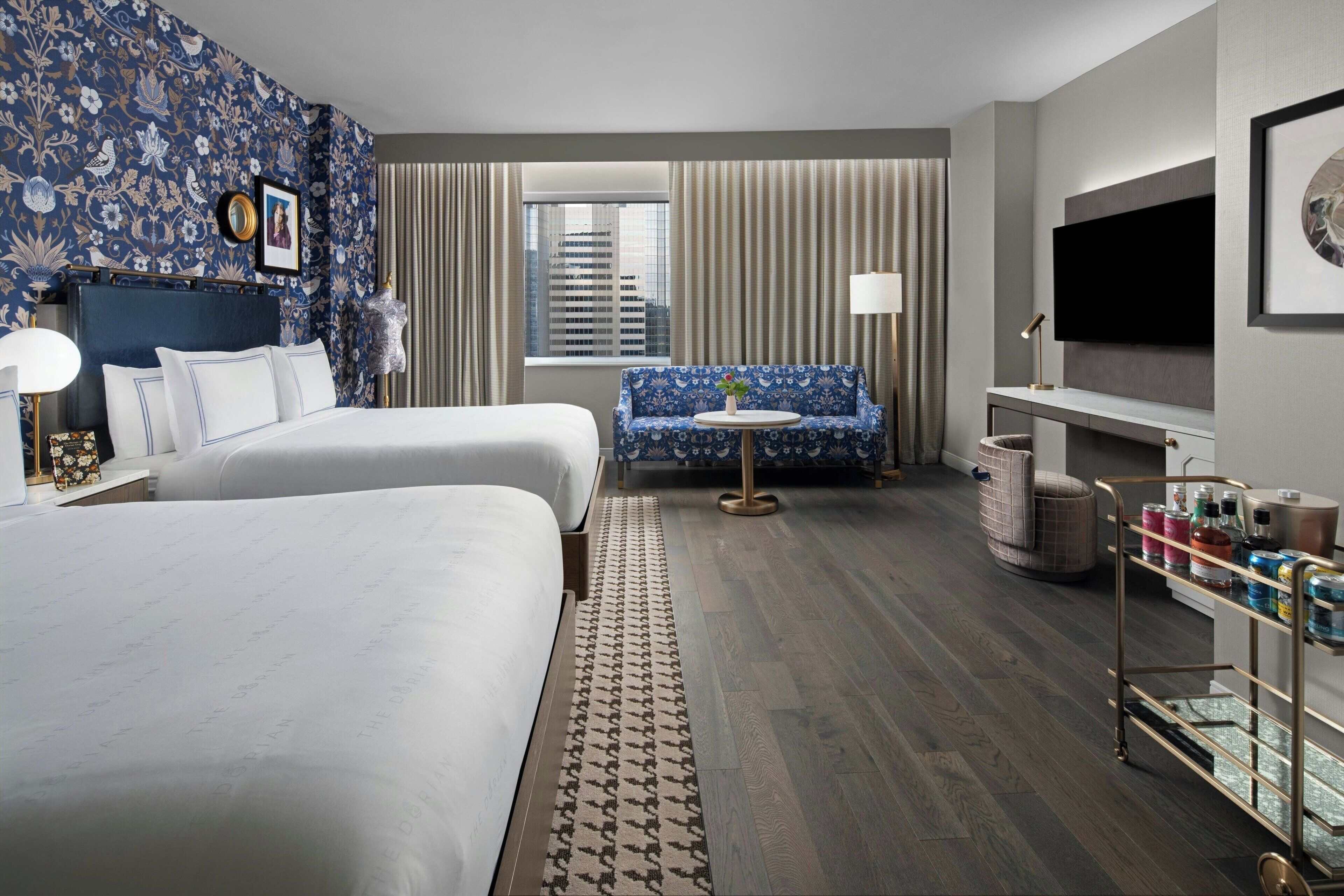 Ropa de cama de alta calidad y minibar 