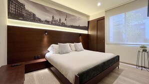 ซิตี้อพาร์ทเมนท์ | 1 ห้องนอน, ผ้าปูที่นอนฝ้ายอียิปต์, เครื่องนอนระดับพรีเมียม, ผ้านวมขนเป็ด