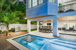 A heated pool