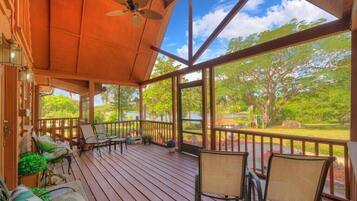 Outdoor banquet area