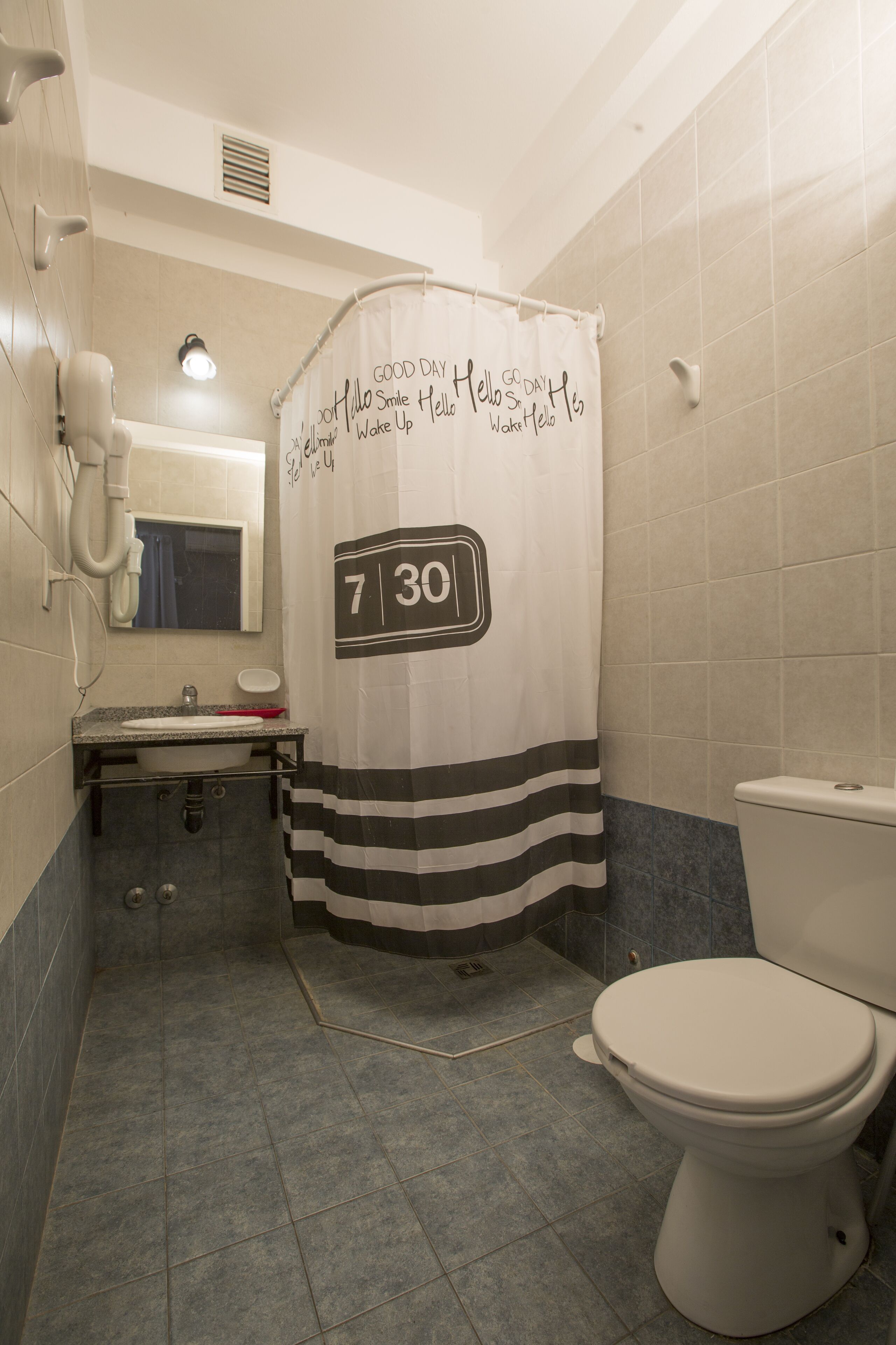 basic triple room | bathroom | hair dryer, towels