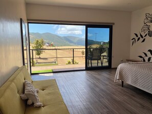 Blackout curtains, iron/ironing board, free WiFi, bed sheets
