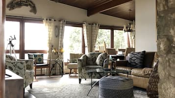 Smart TV, fireplace, Netflix, streaming services