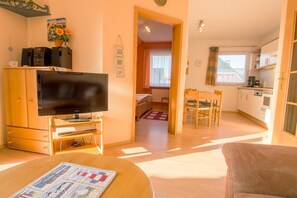 Televisión, reproductor de DVD y estéreo 