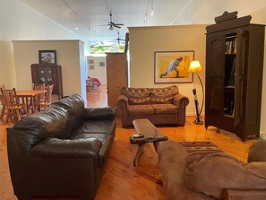 TV, books - Former Art Gallery is now spacious lodging (Sedan)