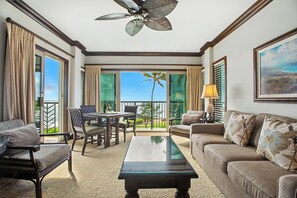 Smart TV, books - A304 - Sprawling Ocean Views - Modern Luxury - Pool & AC on Kauai's East Side (Kapaa)