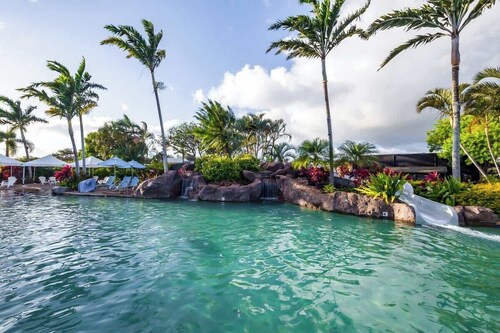 10 Bedroom Sleeps 24 w/ AC - Less than a 1 Minute Walk with views of Poipu Beach