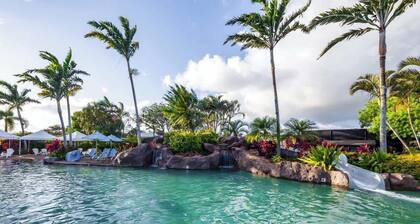 10 Bedroom Sleeps 24 w/ AC - Less than a 1 Minute Walk with views of Poipu Beach