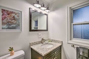 Free toiletries, hair dryer, towels