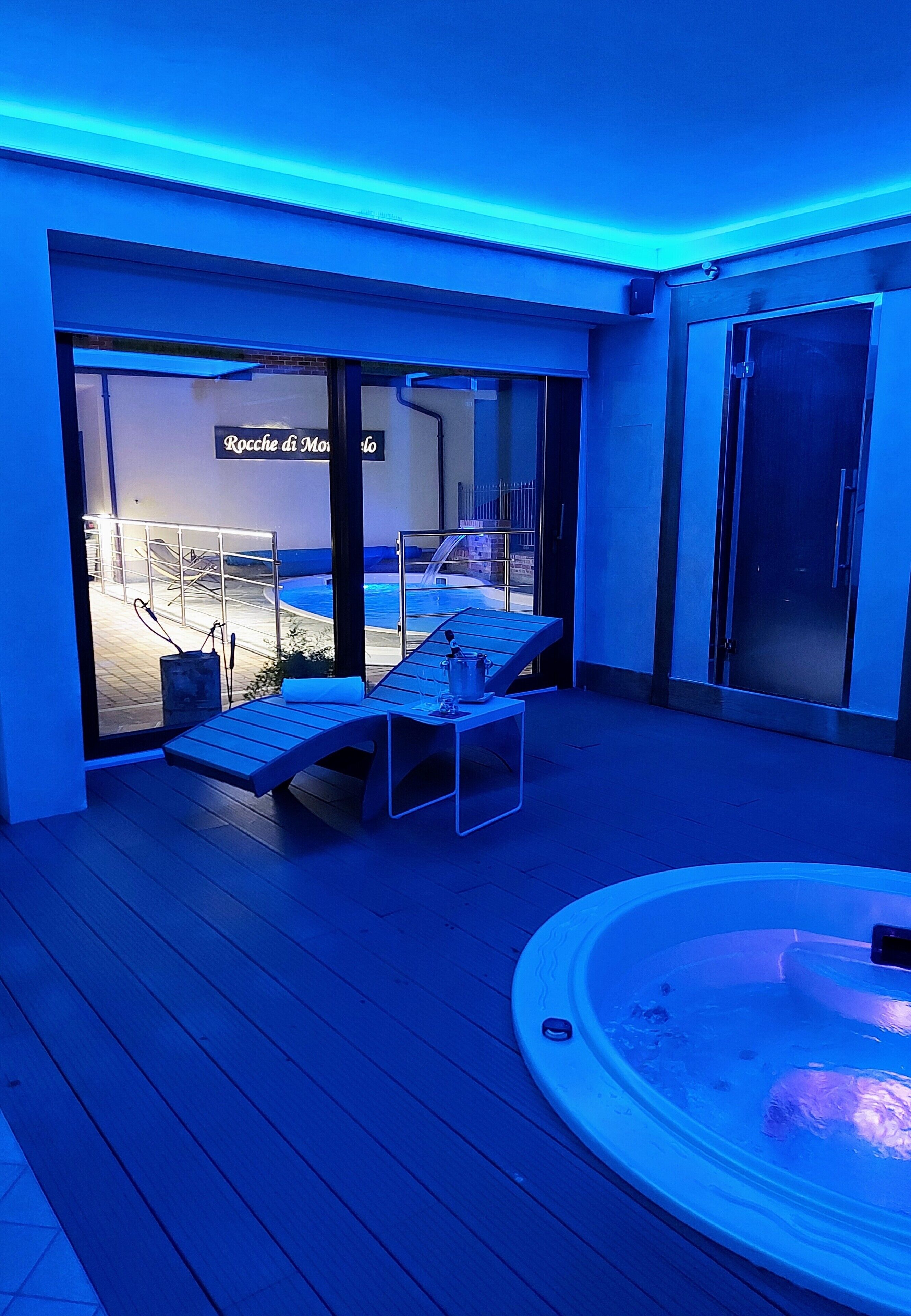 Una piscina riscaldata