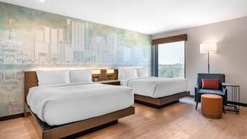 Habitación estándar, 2 camas de matrimonio, no fumadores | Decoración individual, mobiliario individual, escritorio