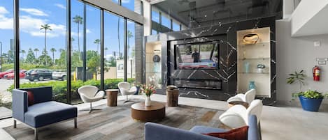 Sala de estar en el lobby