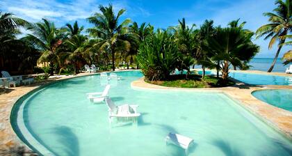 Chic Beachfront Villa Azul with Private Staff