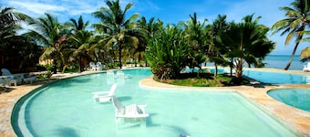 Chic Beachfront Villa Azul with Private Staff