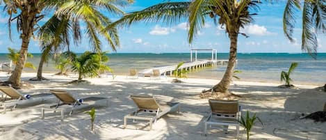 Accommodatie ligt op het strand