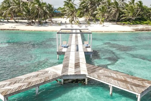 Tropical Beachfront Villa Azul with Private Staff