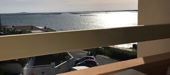 Air-conditioned apartment in Balaruc-les-Bains with balcony, parking, and pets allowed