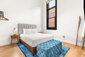 1 bedroom, iron/ironing board, travel crib, internet