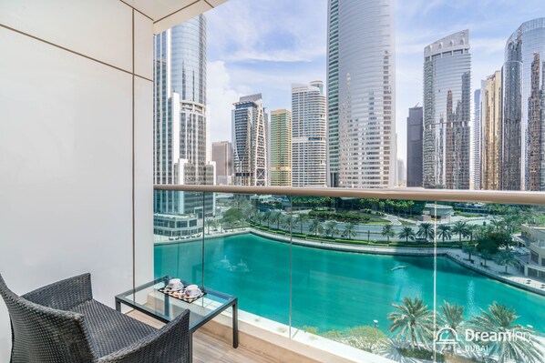 Deluxe-Doppelzimmer, Buchtblick | Balkon