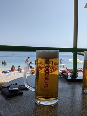 Uitzicht op strand/zee