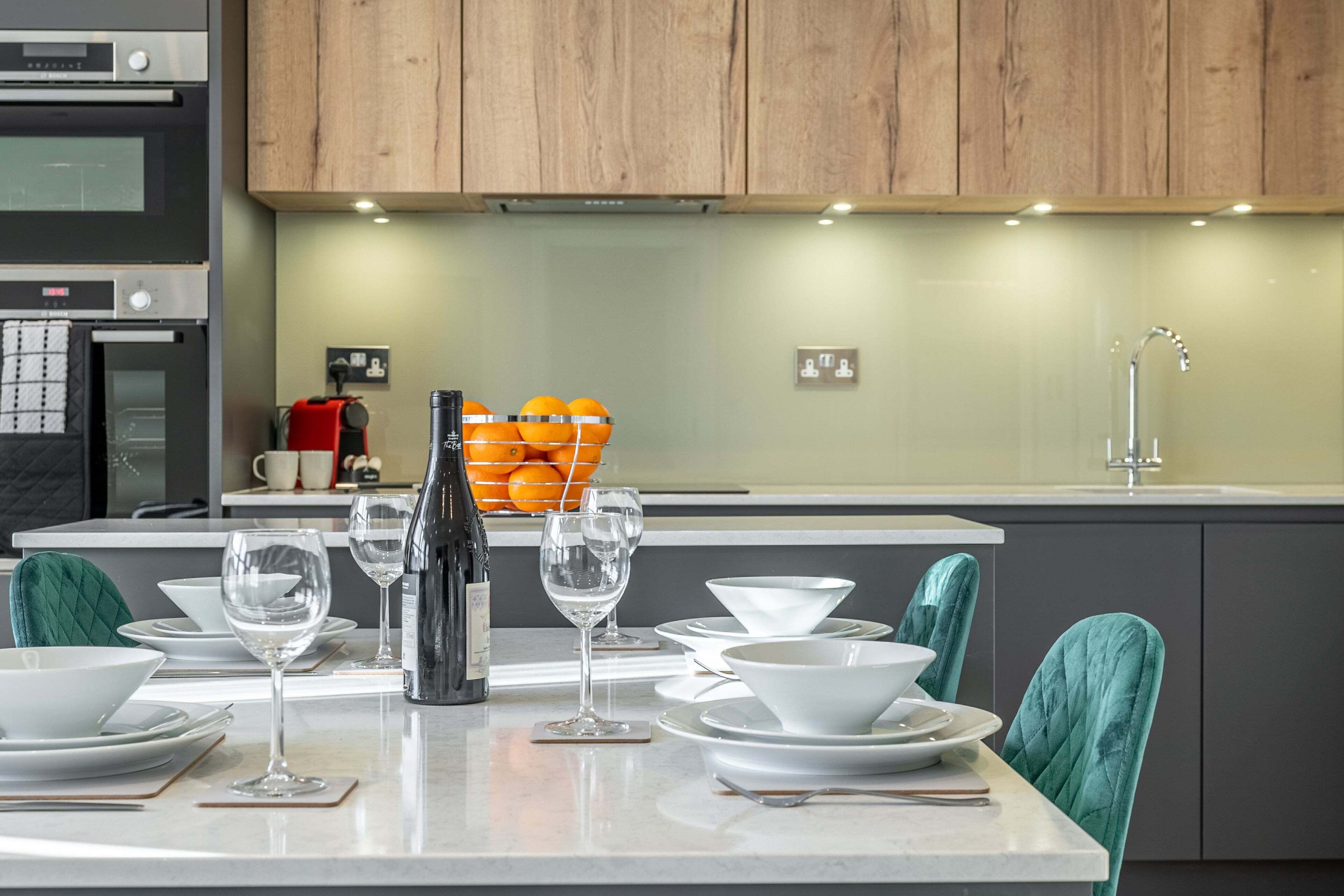 Deluxe Apartment, 2 Bedrooms | Living area | 50-inch Smart TV with digital channels, TV