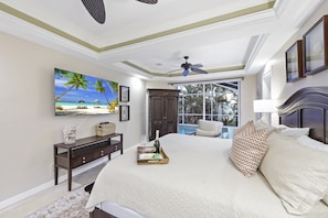4 bedrooms, iron/ironing board, WiFi, bed sheets