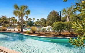 A heated pool