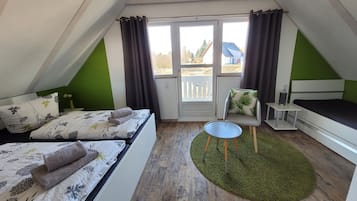 3 slaapkamers, reisbedje, gratis wifi, beddengoed
