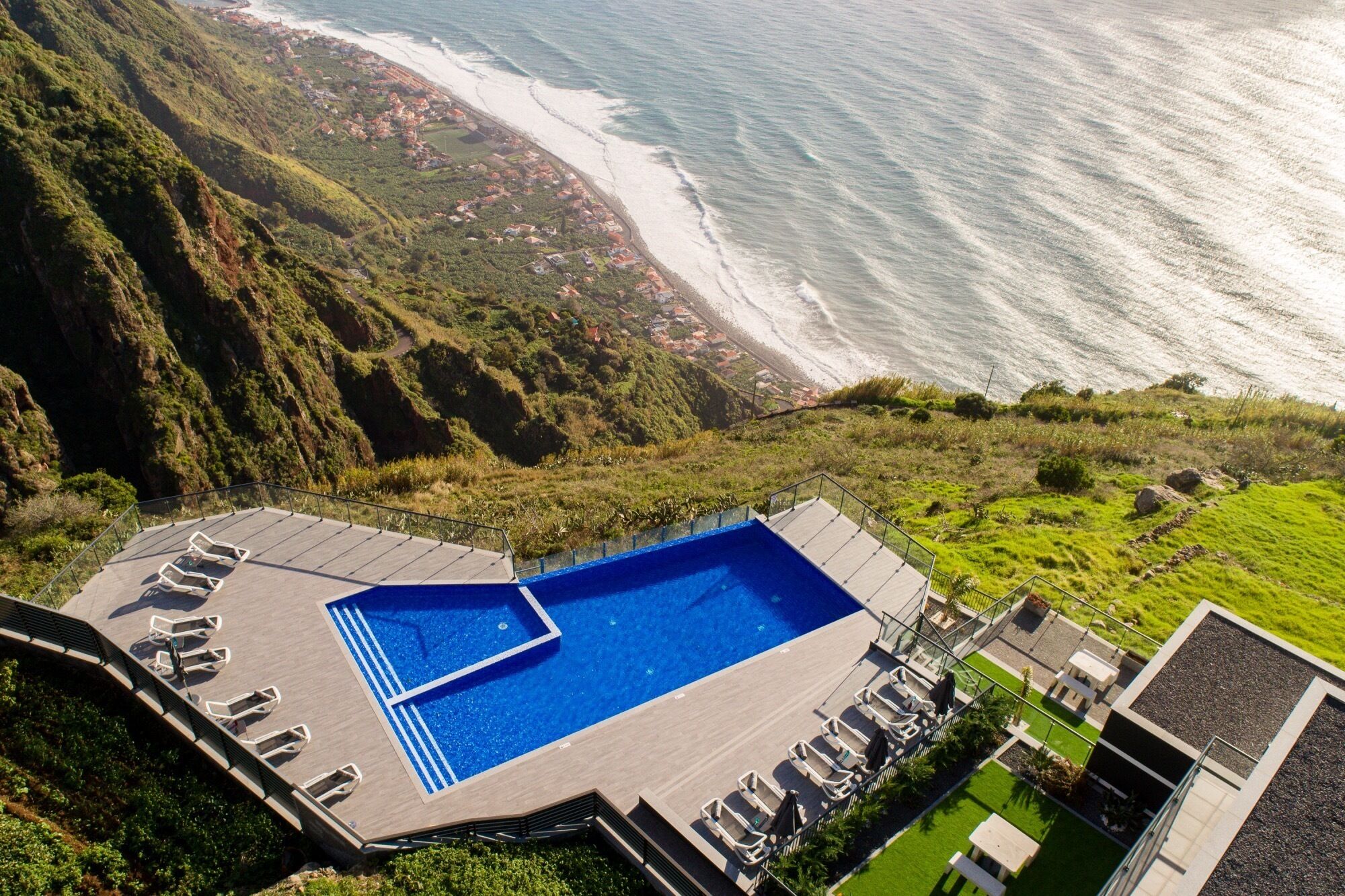 Ourmadeira Villas In Madeira Sunset Cliff Villas Swimming Pool And Paul Do Mar