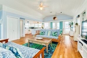 Smart TV, DVD player, books