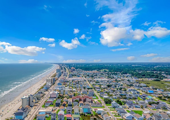 منظر من الجو على ارتفاع عالٍ