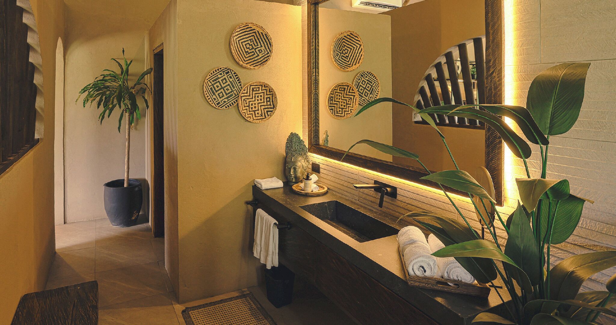 superior villa | bathroom | shower, towels