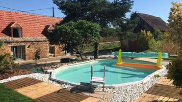Piscine extérieure, piscine chauffée