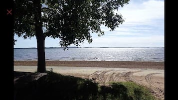 Vlak bij het strand