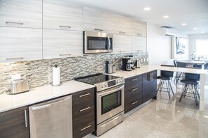 Fridge, microwave, oven, dishwasher - Waterfront Villa 247C South Finger (Jolly Harbour)
