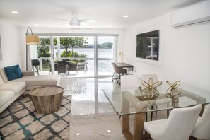 TV - 232B South Finger, Waterfront Villa, Jolly Harbour (Jolly Harbour)
