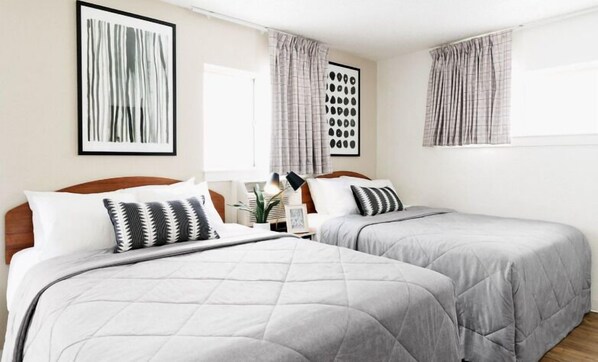 Premium Room, 2 Double Beds | Free WiFi, bed sheets