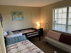 3 bedrooms, iron/ironing board, travel crib, free WiFi