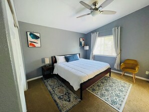 4 bedrooms, in-room safe, iron/ironing board, free WiFi