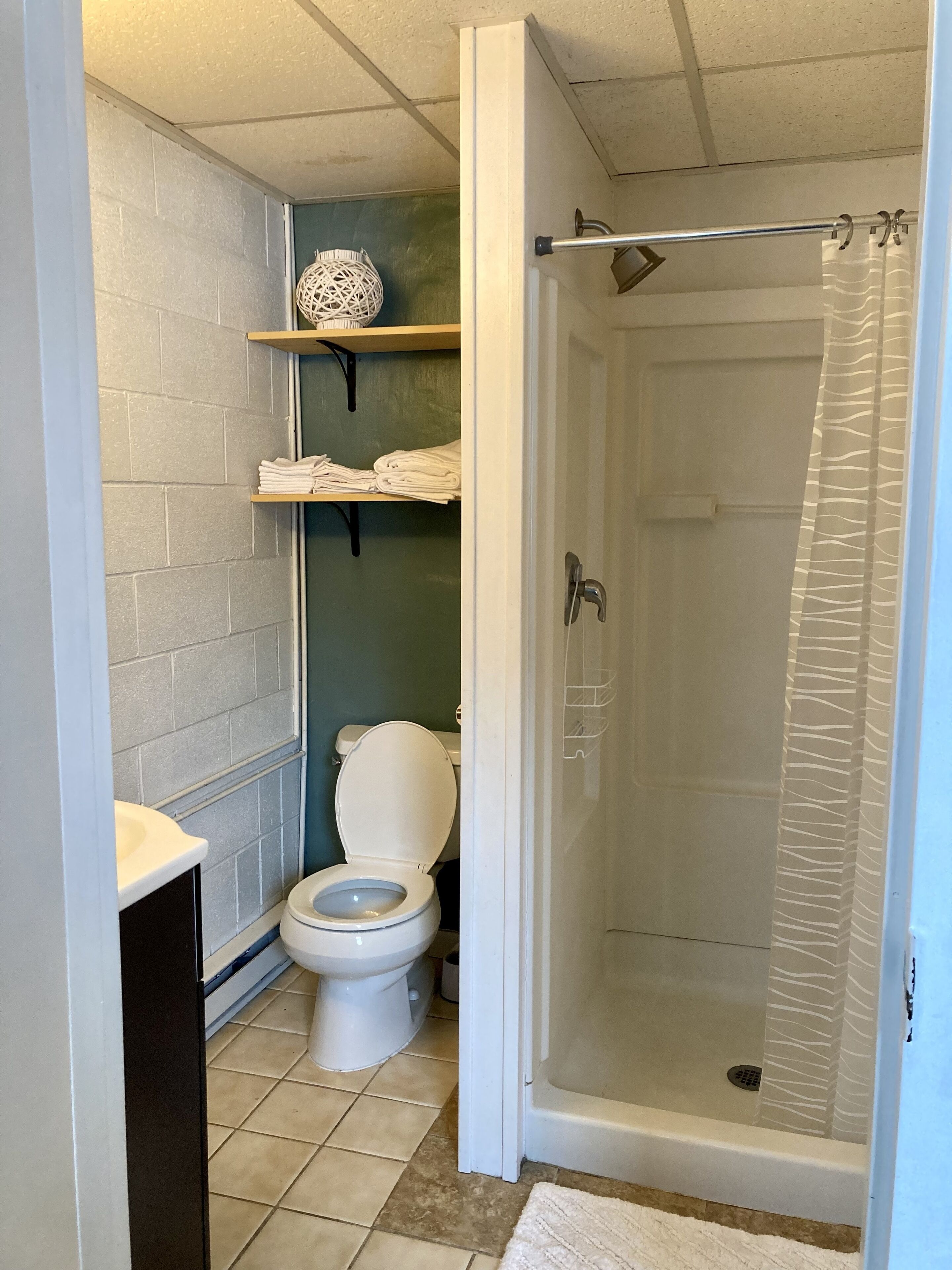 淋浴設備、風筒、提供毛巾、番梘