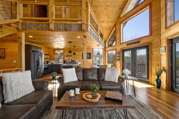 Smart TV, fireplace, video games, foosball