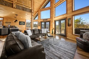 Smart TV, fireplace, video games, foosball