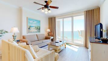 Een televisie en een dvd-speler