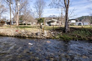 Exterior - Creekside Cabin with Free WiFi, Firepit, Full Kitchen, & Private W/D - Dogs OK (Bryson City)