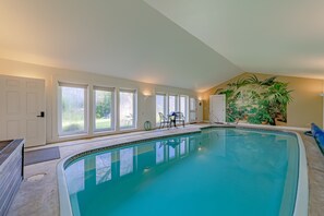 Indoor pool, a heated pool