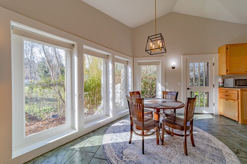 Sophisticated getaway with indoor pool & walkable locale