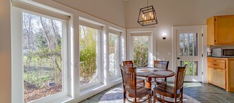 Sophisticated getaway with indoor pool & walkable locale