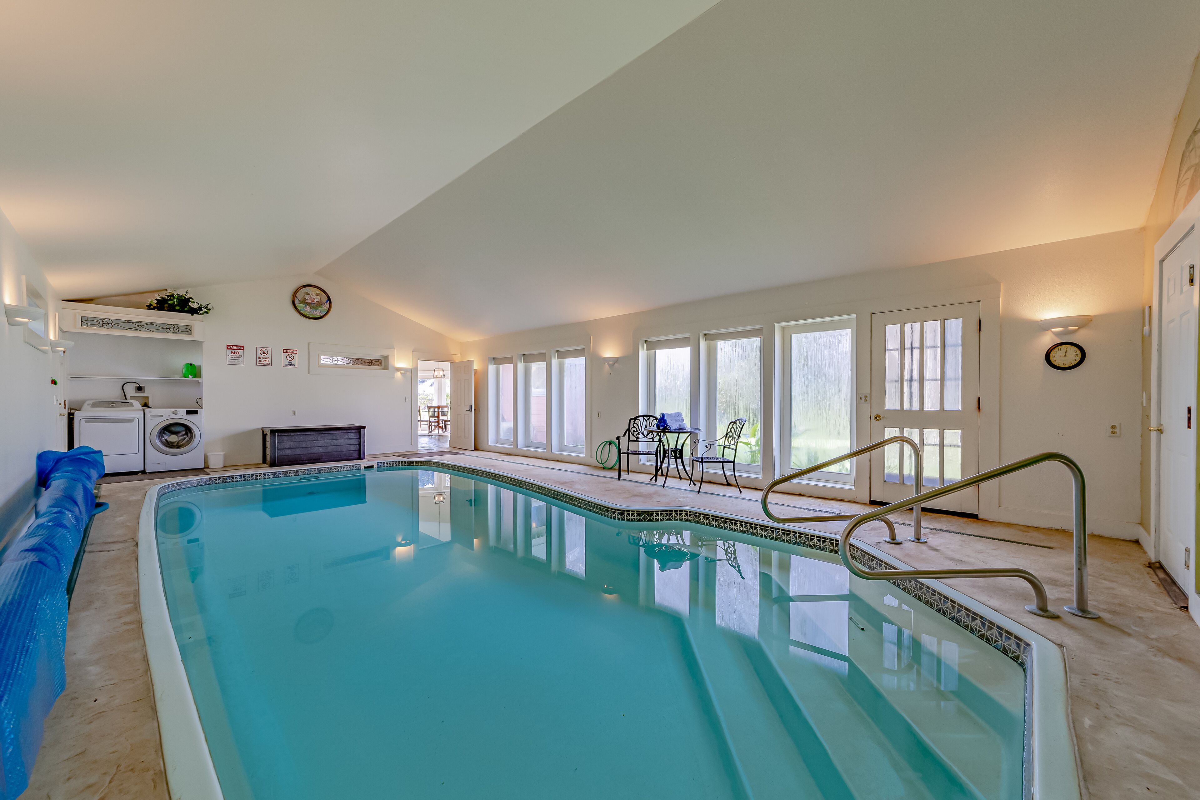 Indoor pool, a heated pool