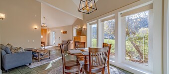 Sophisticated getaway with indoor pool & walkable locale